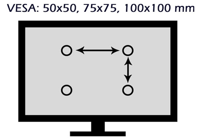 Supporto da Parete TekOne per TV LED/LCD 14-47'' - VESA, Fino a 50kg