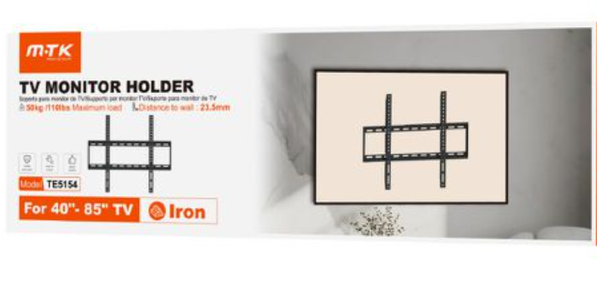 Supporto da Parete per TV LED da Fornitore di Fabbrica per TV da 40"-85" Staffa a Muro per Televisore MAX 50KG