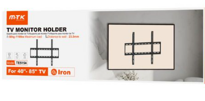 Supporto da Parete per TV LED da Fornitore di Fabbrica per TV da 40"-85" Staffa a Muro per Televisore MAX 50KG