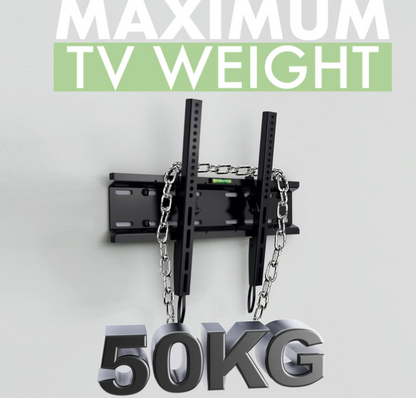 Staffa TV a Parete per TV LCD LED plasma e Curvi da 26-55 pollici, Inclinabile Supporto da Parete per TV, Max VESA Supporto Ultra Resistente 50 kg