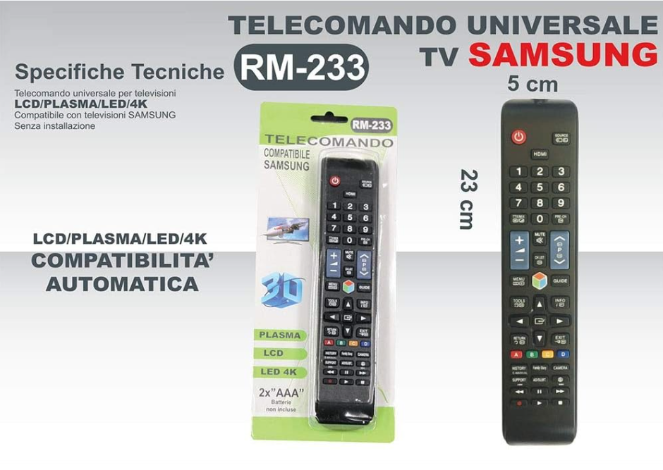 Universal Remote Control Compatible with SAMSUNG LG TCL PHILIPS SHARP AKAY PANASONIC SONY TOSHIBA for Plasma LCD 4K TV No Programming Required + FREE 1 PACK AAA BATTERIES