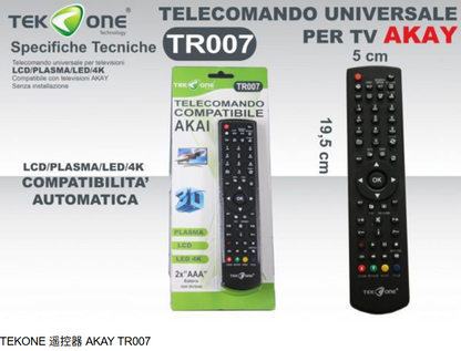 Universal Remote Control Compatible with SAMSUNG LG TCL PHILIPS SHARP AKAY PANASONIC SONY TOSHIBA for Plasma LCD 4K TV No Programming Required + FREE 1 PACK AAA BATTERIES