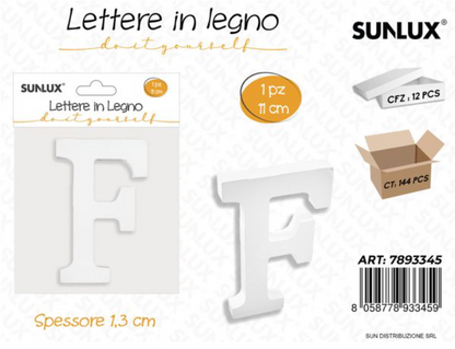 Lettere in Legno Decorative – 11 x 1,3 cm ABCDEFGHIJKLMNOPQRSTUVWXYZ