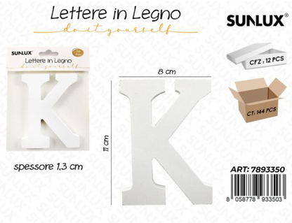 Lettere in Legno Decorative – 11 x 1,3 cm ABCDEFGHIJKLMNOPQRSTUVWXYZ