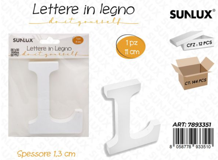 Lettere in Legno Decorative – 11 x 1,3 cm ABCDEFGHIJKLMNOPQRSTUVWXYZ