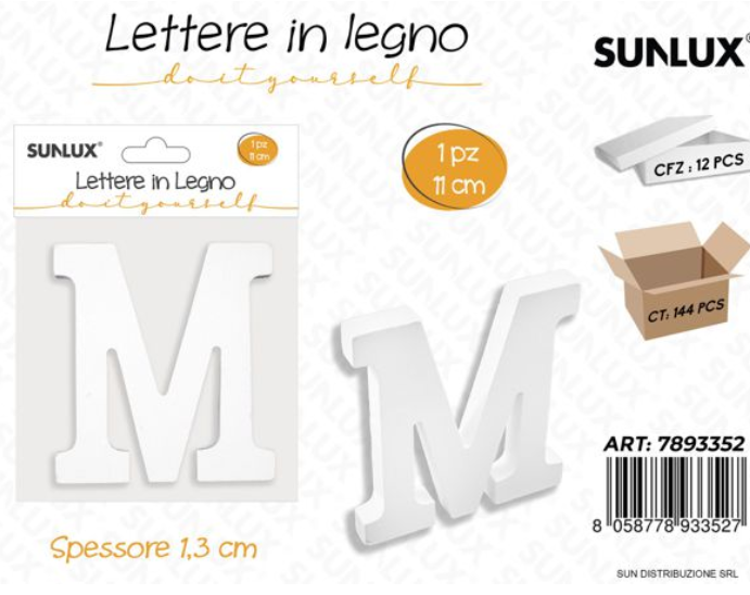 Lettere in Legno Decorative – 11 x 1,3 cm ABCDEFGHIJKLMNOPQRSTUVWXYZ