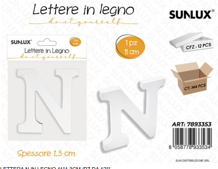 Lettere in Legno Decorative – 11 x 1,3 cm ABCDEFGHIJKLMNOPQRSTUVWXYZ