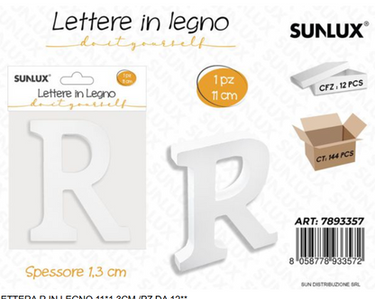 Lettere in Legno Decorative – 11 x 1,3 cm ABCDEFGHIJKLMNOPQRSTUVWXYZ