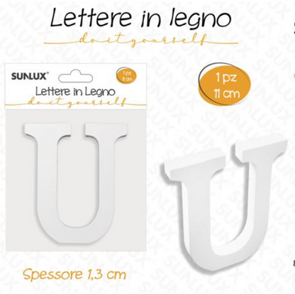 Lettere in Legno Decorative – 11 x 1,3 cm ABCDEFGHIJKLMNOPQRSTUVWXYZ