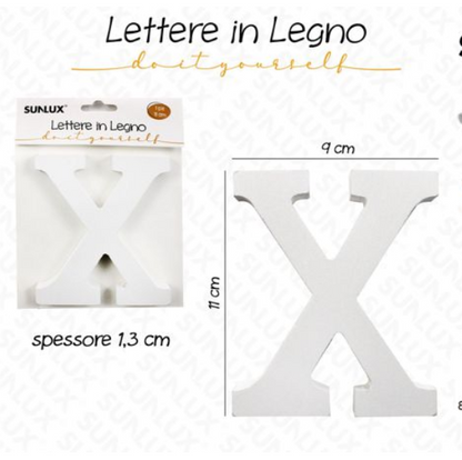 Lettere in Legno Decorative – 11 x 1,3 cm ABCDEFGHIJKLMNOPQRSTUVWXYZ