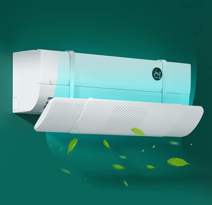 Deflettore di Flusso per condizionatore d'Aria, Schermo deflettore per unità Split AC, deflettori di Ventilazione retrattili, Acqua anticondensa, direzione del Vento Regolabile