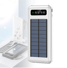 Solar Power Bank, Attrezzatura da Campeggio per Uscita Famiglia ,Caricatore Portatile 12000Mah Ricarica Rapida, Torcia Super Luminosa e Come Supporto per Telefono Cellulare