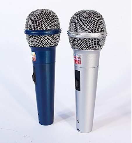 Coppia Microfoni Dinamico TeKone Te-119 Con Filo Karaoke Conferenza hsb