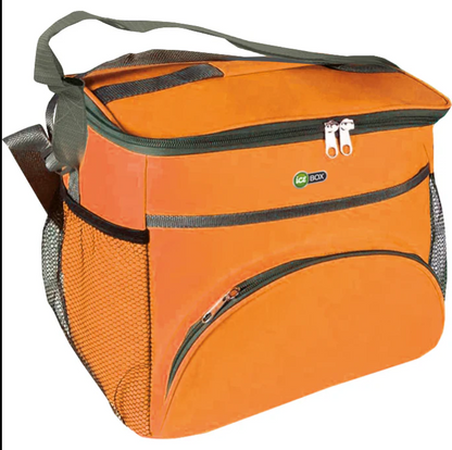 Borsa Termica 16 litri Verde con Zip e Maniglia per Viaggi e Uso Esterno