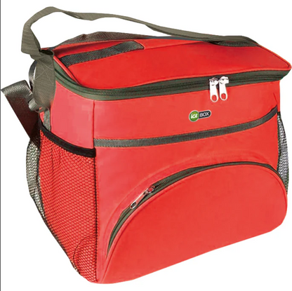 Borsa Termica 16 litri Verde con Zip e Maniglia per Viaggi e Uso Esterno