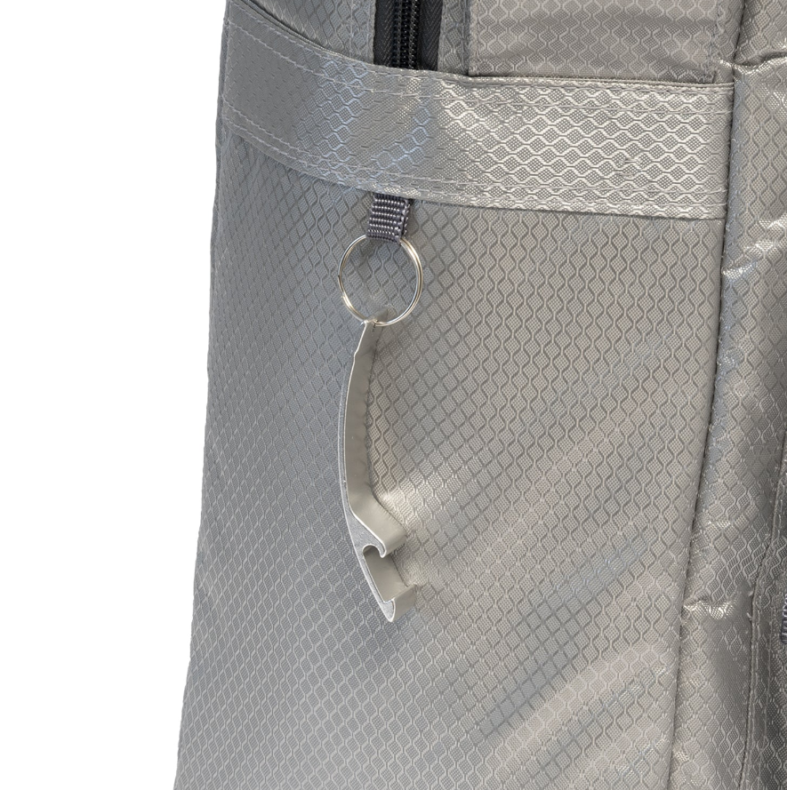 Borsa Termica 30 Litri h40x42x18 cm Isolamento Ad Alta Densità Tessuto Resistente All'Acqua Tracolla Removibile Apribottiglie Incluso