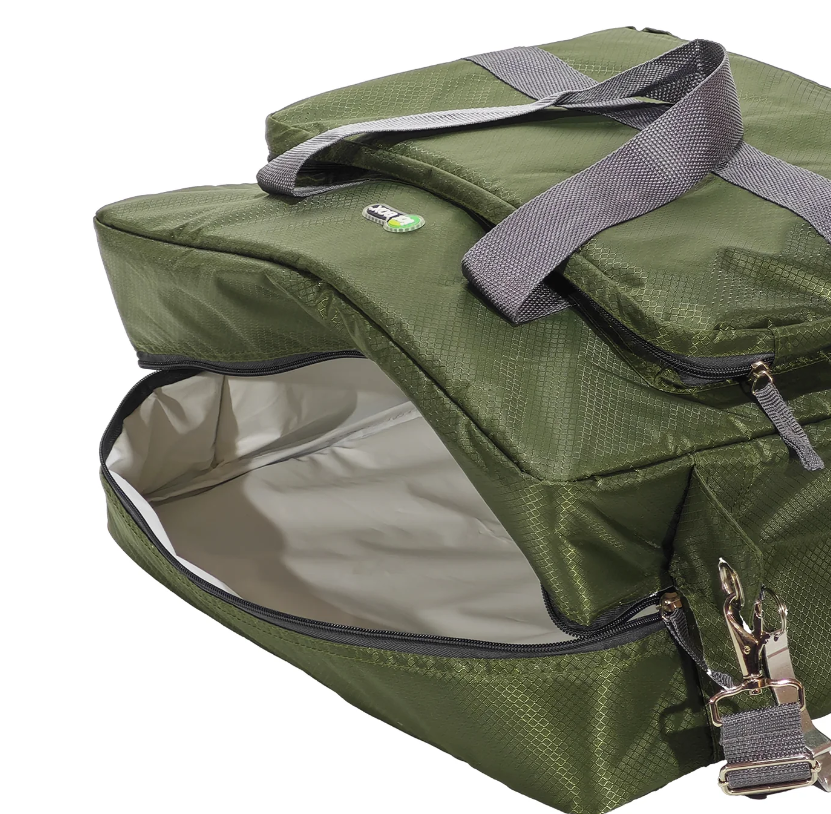 Borsa Termica 30 Litri h40x42x18 cm Isolamento Ad Alta Densità Tessuto Resistente All'Acqua Tracolla Removibile Apribottiglie Incluso