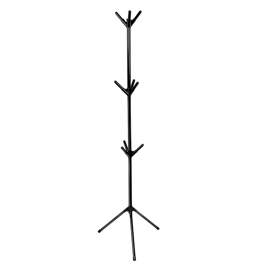 Appendiabiti da Terra in Metallo 9 Ganci h162 cm Struttura Robusta con 3 Piedini Antiscivolo e Montaggio Semplice ad Incastro