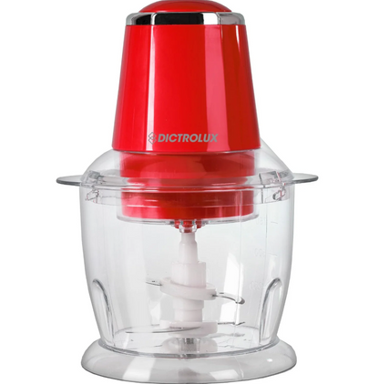 Dictrolux 3-in-1 Electric Food Chopper 300 Watt 750 ml with 4 Stainless Steel Blades and Pulse Function for Precise Control