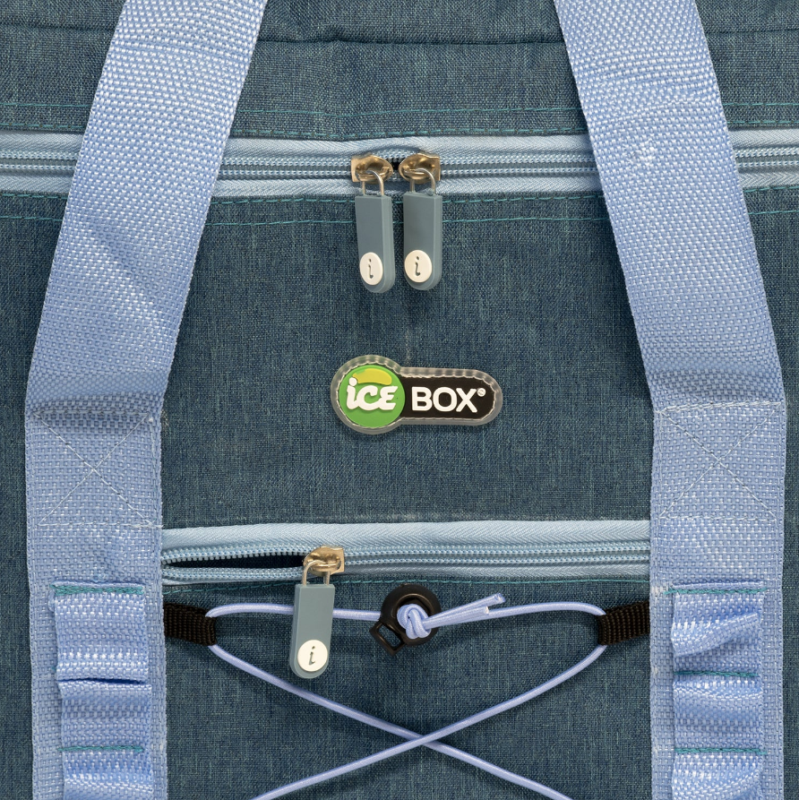 Jeans Cooler Bag 20 Liters h34x29x20 cm High-Performance Insulation Water-Resistant with Secure Zipper and Robust Handles for Travel and Outdoor Activities