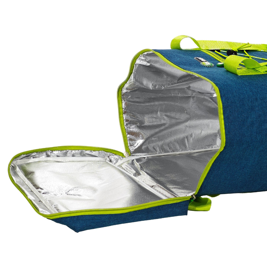Jeans Cooler Bag 20 Liters h34x29x20 cm High-Performance Insulation Water-Resistant with Secure Zipper and Robust Handles for Travel and Outdoor Activities