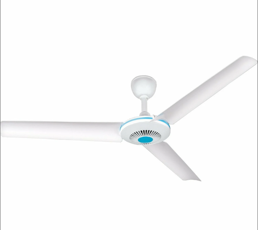 Ventilatore a Pale da Soffitto Portatile 23 Watt h24cm x ø90cm con 3 Pale in Plastica Resistente e Interruttore ON/OFF sul Cavo