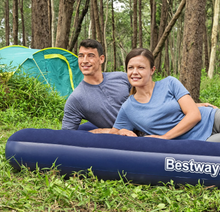 Bestway Materasso Matrimoniale Gonfiabile da Campeggio Blu 22x203x183 cm per 2 Persone Carico 300 kg Vinile Resistente