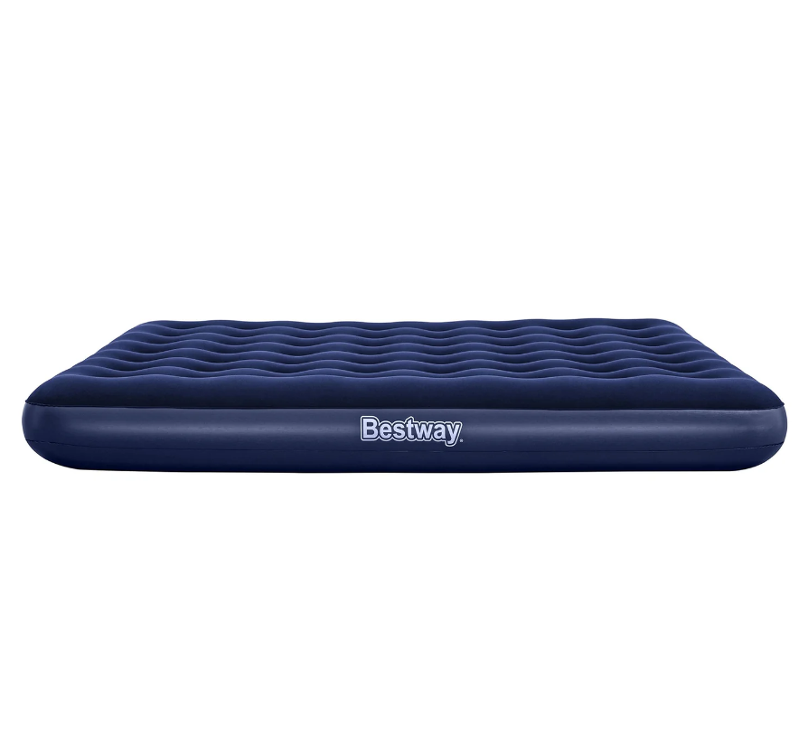 Bestway Materasso Matrimoniale Gonfiabile da Campeggio Blu 22x203x183 cm per 2 Persone Carico 300 kg Vinile Resistente