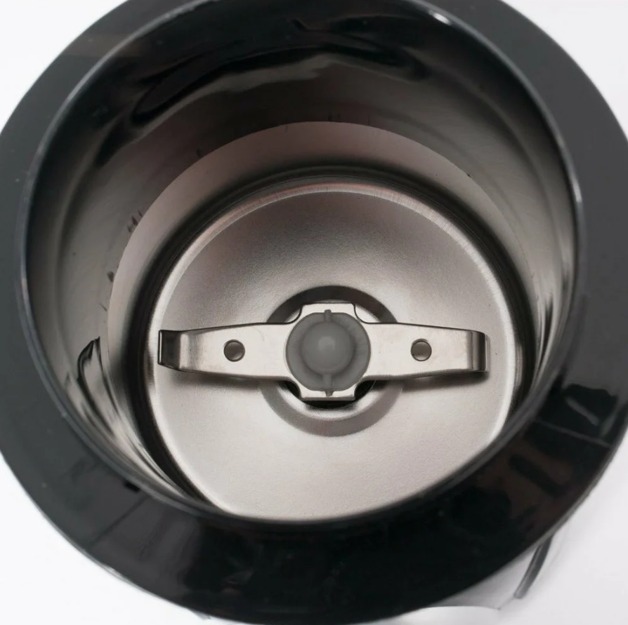 Macinacaffè Elettrico Macinì 200 Watt con Lame in Acciaio Inox Capacità 50 gr Coperchio Trasparente e Sicuro Funzione Pulse Lunghezza Cavo 110 cm