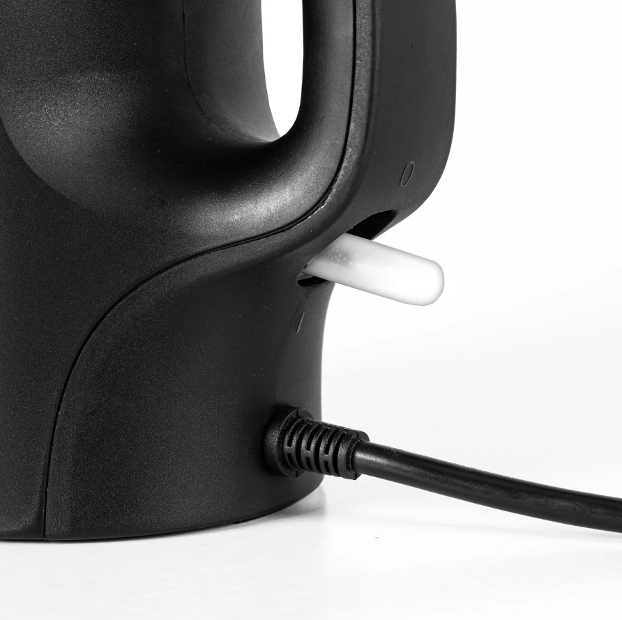 Bollitore Elettrico 1 Litro 900 Watt Nero con Coperchio Apribile per Uso Domestico Funzioni di Sicurezza e Beccuccio Anti Goccia