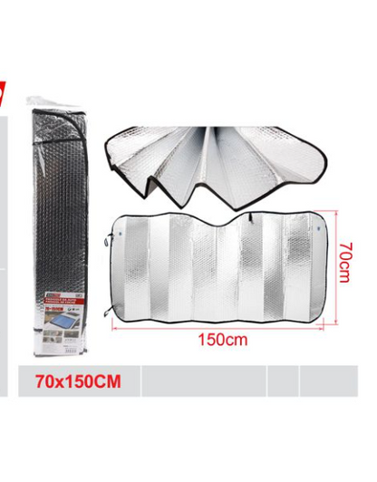 Start Parasole Bolle con Ventosa 150x70cm-130x60cm Termorifrangente Universale Protezione Solare Esterna