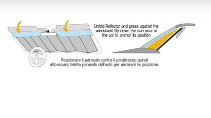 Start Parasole Bolle con Ventosa 150x70cm-130x60cm Termorifrangente Universale Protezione Solare Esterna