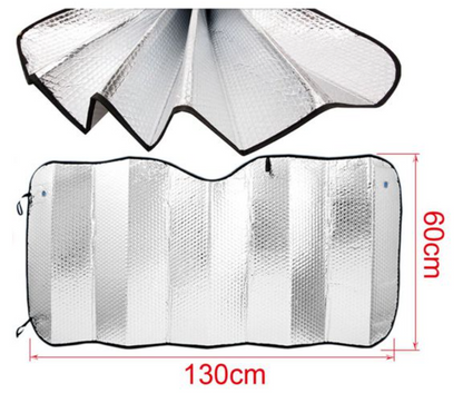 Start Parasole Bolle con Ventosa 150x70cm-130x60cm Termorifrangente Universale Protezione Solare Esterna