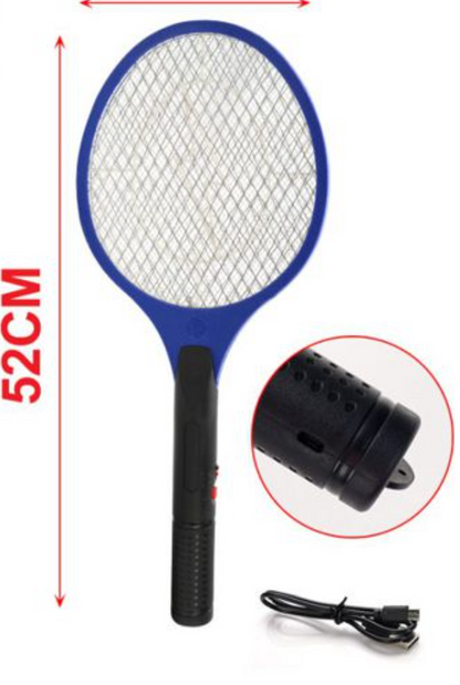 Rechargeable Electric Fly Swatter with LED Light for Mosquitoes and Flies 52*21CM