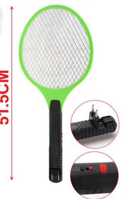 Rechargeable Electric Fly Swatter with LED Light for Mosquitoes and Flies 52*21CM