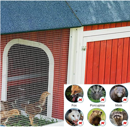 Rete Metallica in Acciaio Inox 304, Rete Metallica del Recinto Scala, 10mm/0.6mm Rete della Gabbia del Pollame Animale, Recinto del Giardino(0.5x5m)