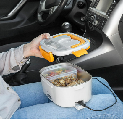 PORTABLE FOOD WARMER 1.5L ELECTRIC 2-IN-1 HOME-CAR