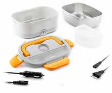 Contenitore elettrico 2 in 1 per auto casa camion e lavoro 60 W, capacità 1,5 l, temperatura max. 90 °C, chiusura sicura, valvola a vapore, include posate, riscalda il cibo in pochi minuti.