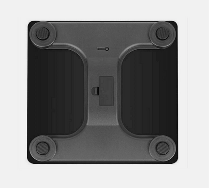 Bilancia Smart in Vetro Bluetooth con Tecnologia Bluetooth e Vetro Temperato Nero Portata 180 kg Display LCD 4 Sensori Analisi Benessere Ultra Sottile 2,2 cm