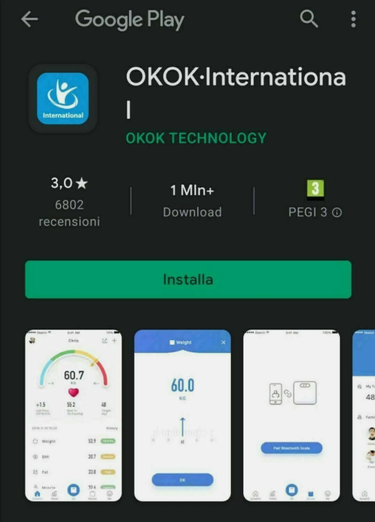 Bilancia Smart in Vetro Bluetooth con Tecnologia Bluetooth e Vetro Temperato Nero Portata 180 kg Display LCD 4 Sensori Analisi Benessere Ultra Sottile 2,2 cm