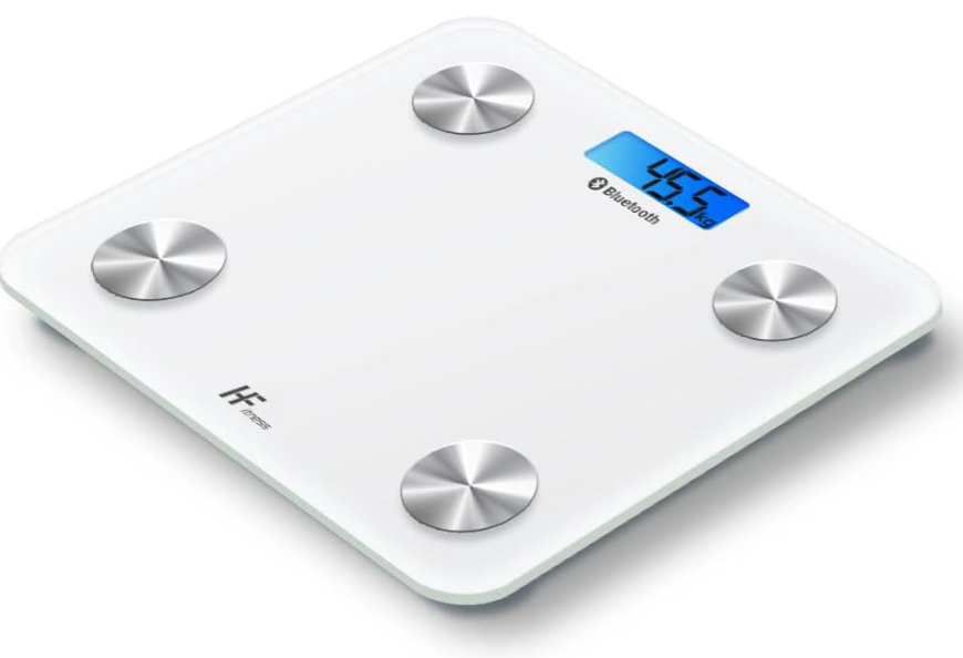 Digital Bluetooth electronic bathroom scale glass 180 kg capacity