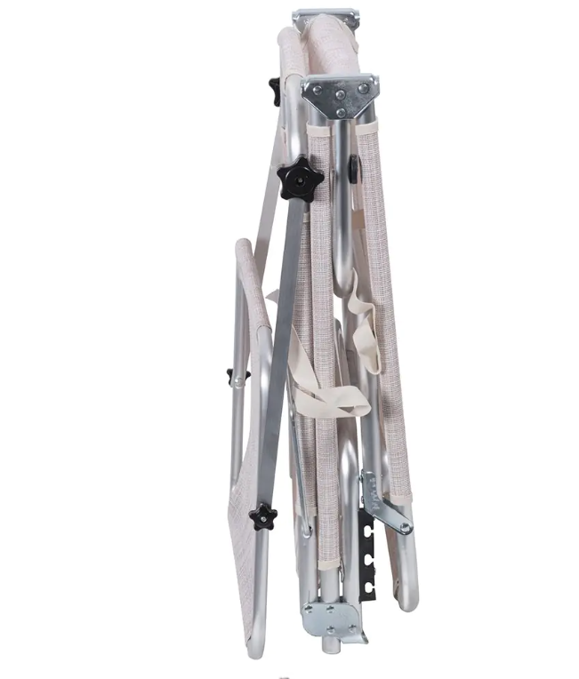Portofino Esté Lettino Mare Richiudibile 55*188*25/73 cm Blu/Beige Capacità 110 kg Ideale per Spiagge e Parchi