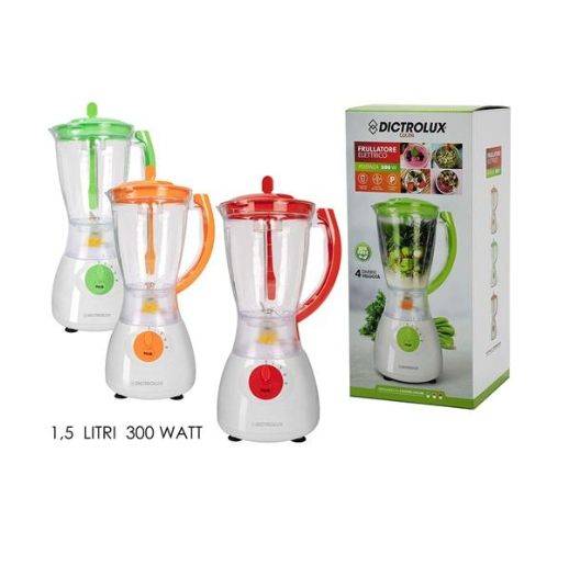 ElectroLux Frullatore Elettrico da Cucina Tritatutto Professionale 4 Velocità 300W Colorato per Cucina Moderna