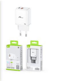 Caricatore Rapido 35W USB-C Power Delivery + USB-A QC3.0 per iPhone e Android Doppia Porta Tecnologia PPS Compatto da Viaggio Carica Veloce e Efficiente