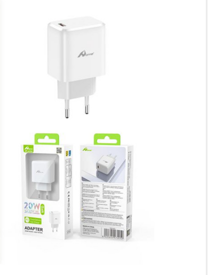 Caricatore Rapido 35W USB-C Power Delivery + USB-A QC3.0 per iPhone e Android Doppia Porta Tecnologia PPS Compatto da Viaggio Carica Veloce e Efficiente