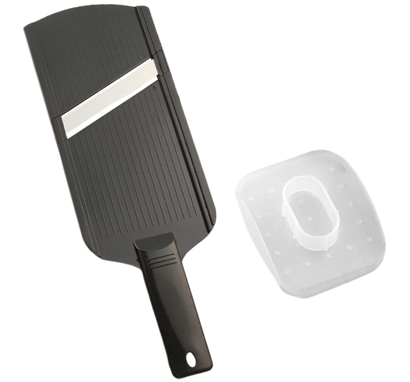 Affettatrice per verdure – Affettatrice per frutta a mano con manico antiscivolo, multifunzione a mano | Tagliaverdure facile da usare, affettatrice per mandolini tenuti a mano per verdure