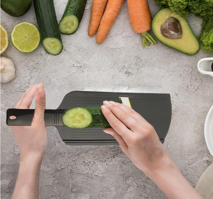 Affettatrice per verdure – Affettatrice per frutta a mano con manico antiscivolo, multifunzione a mano | Tagliaverdure facile da usare, affettatrice per mandolini tenuti a mano per verdure