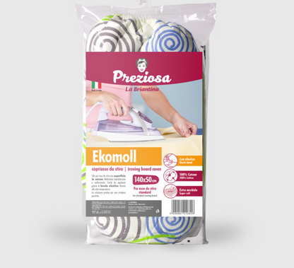 Preziosa Copriasse universale Ekomoll/Brianmoll con Elastico 140x50 cm 100% Cotone Mollettone Morbido Fissaggio Veloce Lavabile a Basse Temperature