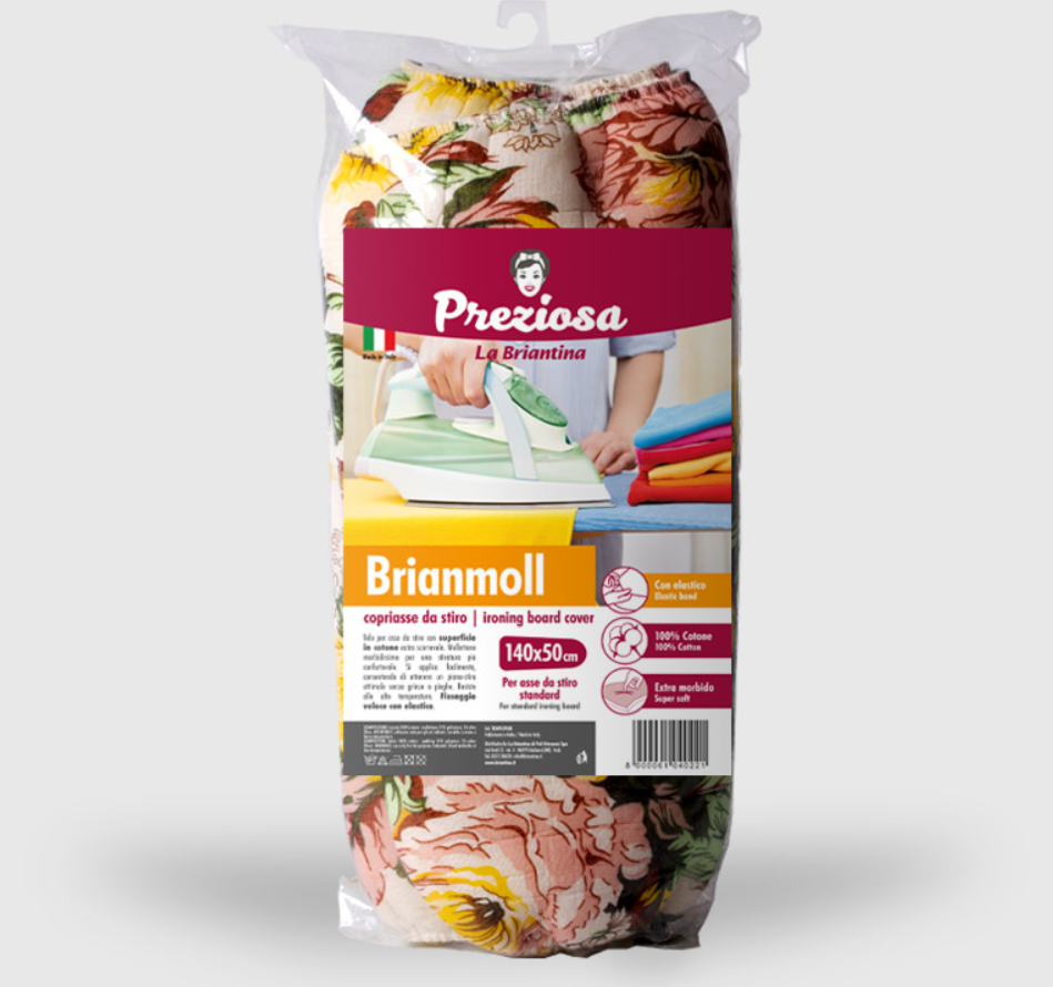 Preziosa Copriasse universale Ekomoll/Brianmoll con Elastico 140x50 cm 100% Cotone Mollettone Morbido Fissaggio Veloce Lavabile a Basse Temperature