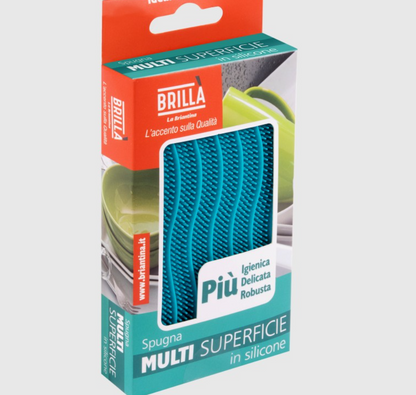 Spugna multiuso in silicone, morbida e flessibile, per la pulizia di diverse superfici